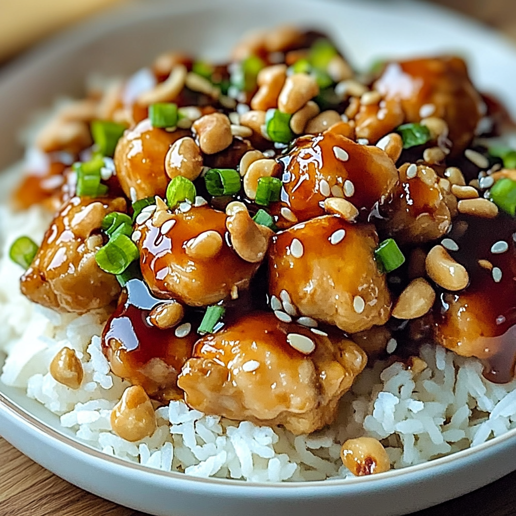 Recipe preparation for Crock Pot Cashew Chicken