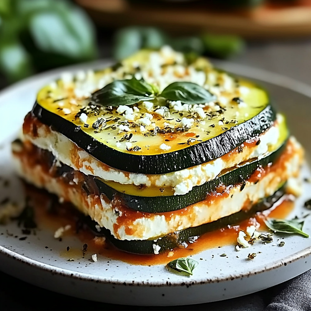 Recipe preparation for Layered Zucchini Ricotta Melts