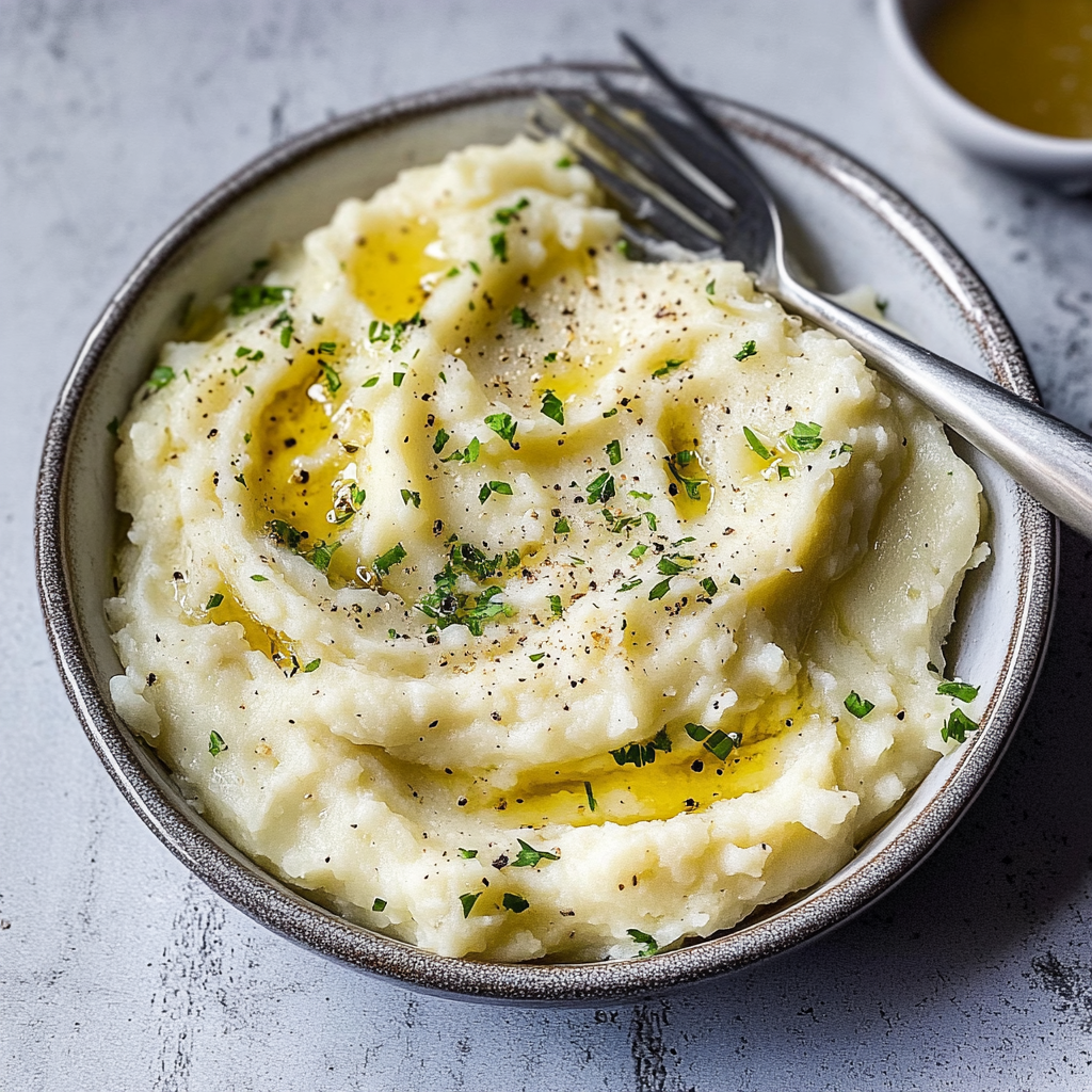 Recipe preparation for Instant Pot Garlic Mashed Potatoes