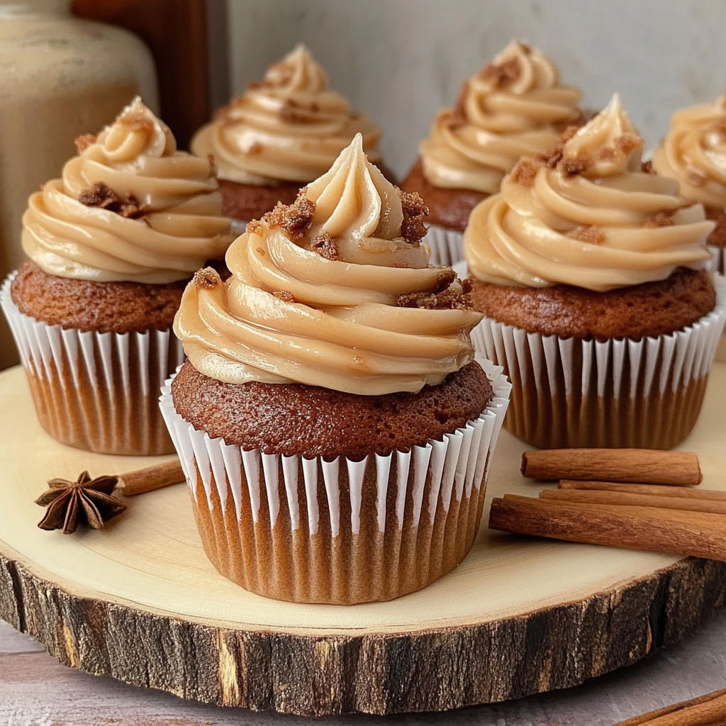 Recipe preparation for Caramel Chai Latte Cupcakes