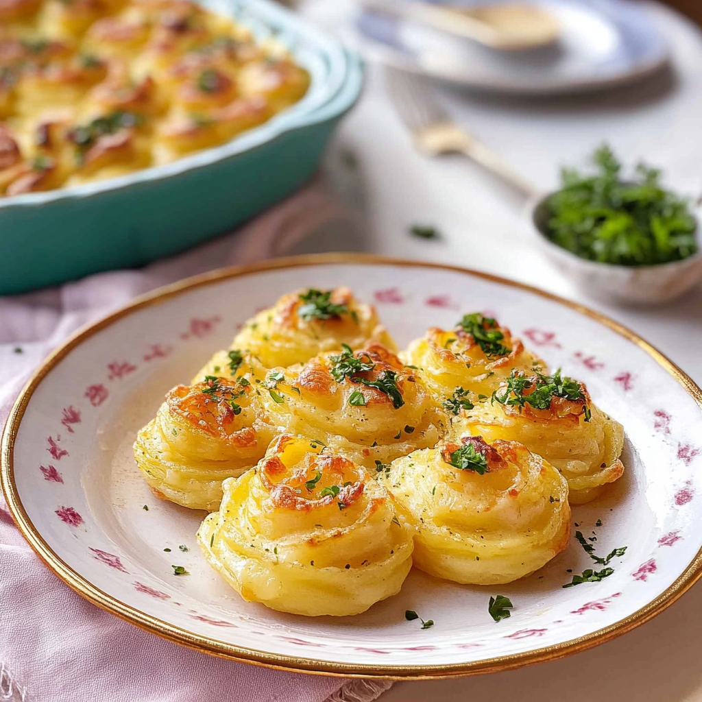 Recipe preparation for cheesy duchess potatoes