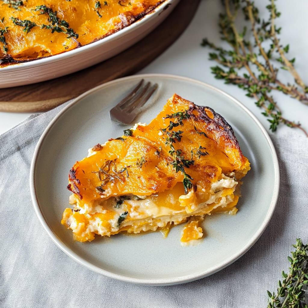 Recipe preparation for sweet potato and kale gratin