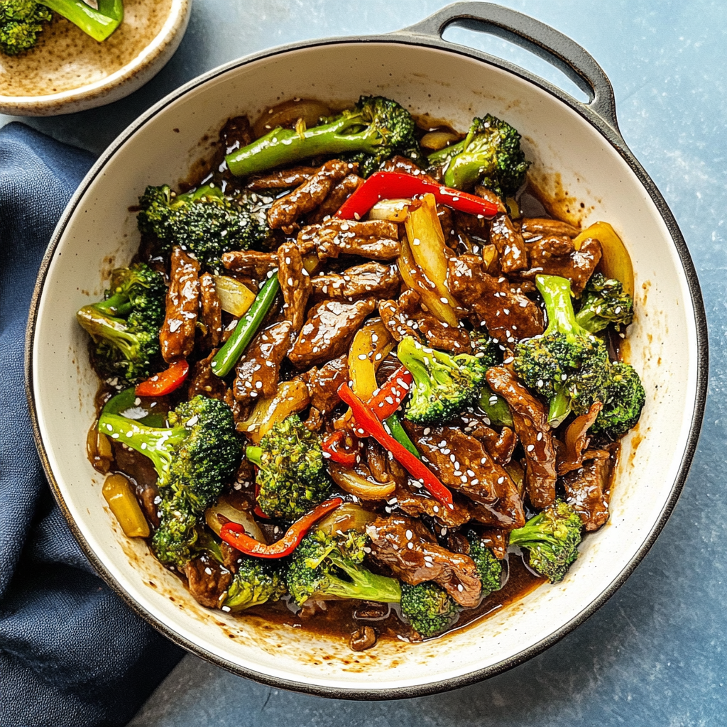 Recipe preparation for 30-Minute Beef and Broccoli Stir Fry