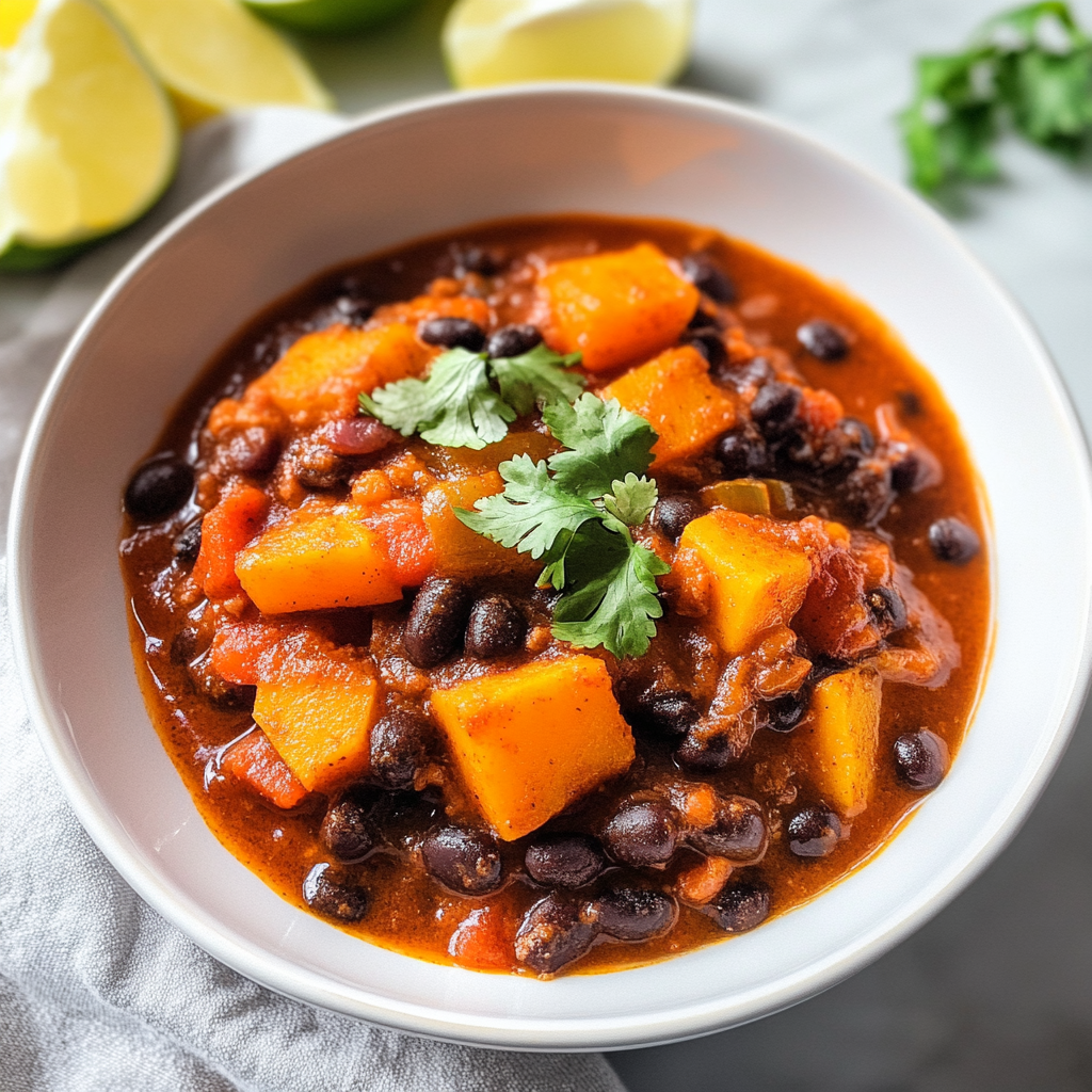 Recipe preparation for Slow Cooker Sweet Potato and Black Bean Chili