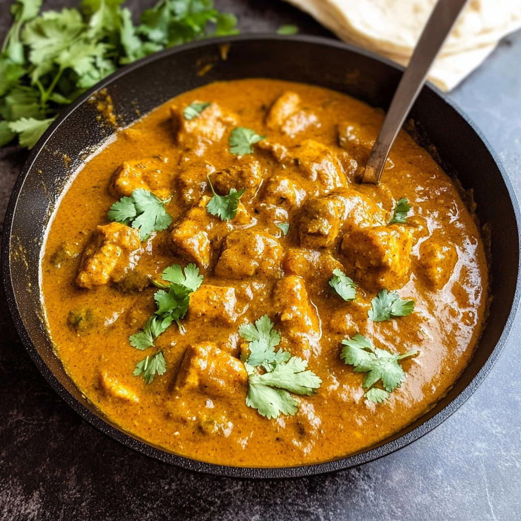 Recipe preparation for Pumpkin Butter Chicken Curry