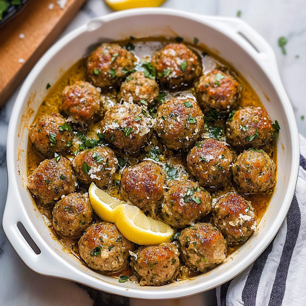 Recipe preparation for Slow Cooker Garlic Parmesan Turkey Meatballs