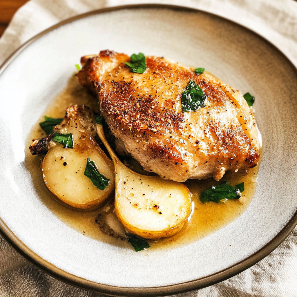 Recipe preparation for 30 minute Pear & Gorgonzola Stuffed Pork Chops