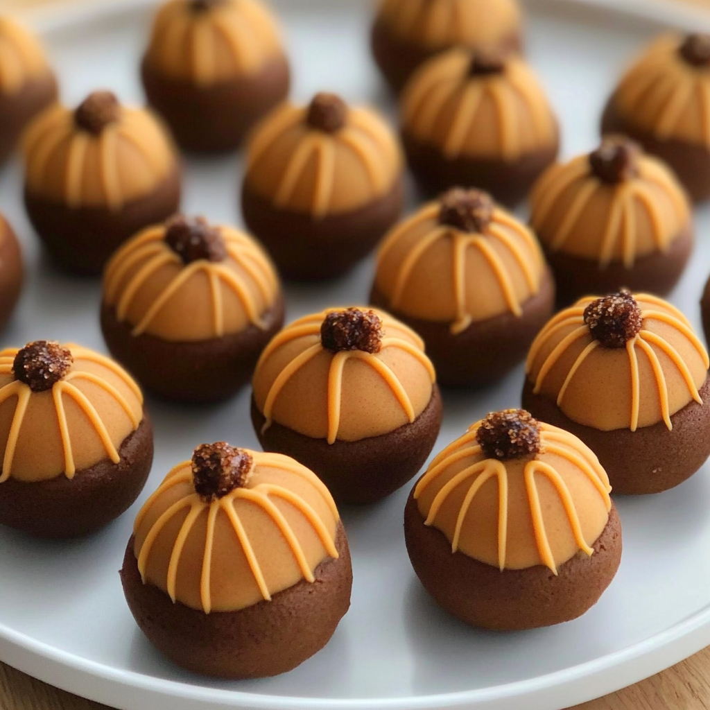 Recipe preparation for Pumpkin Cheesecake Truffles