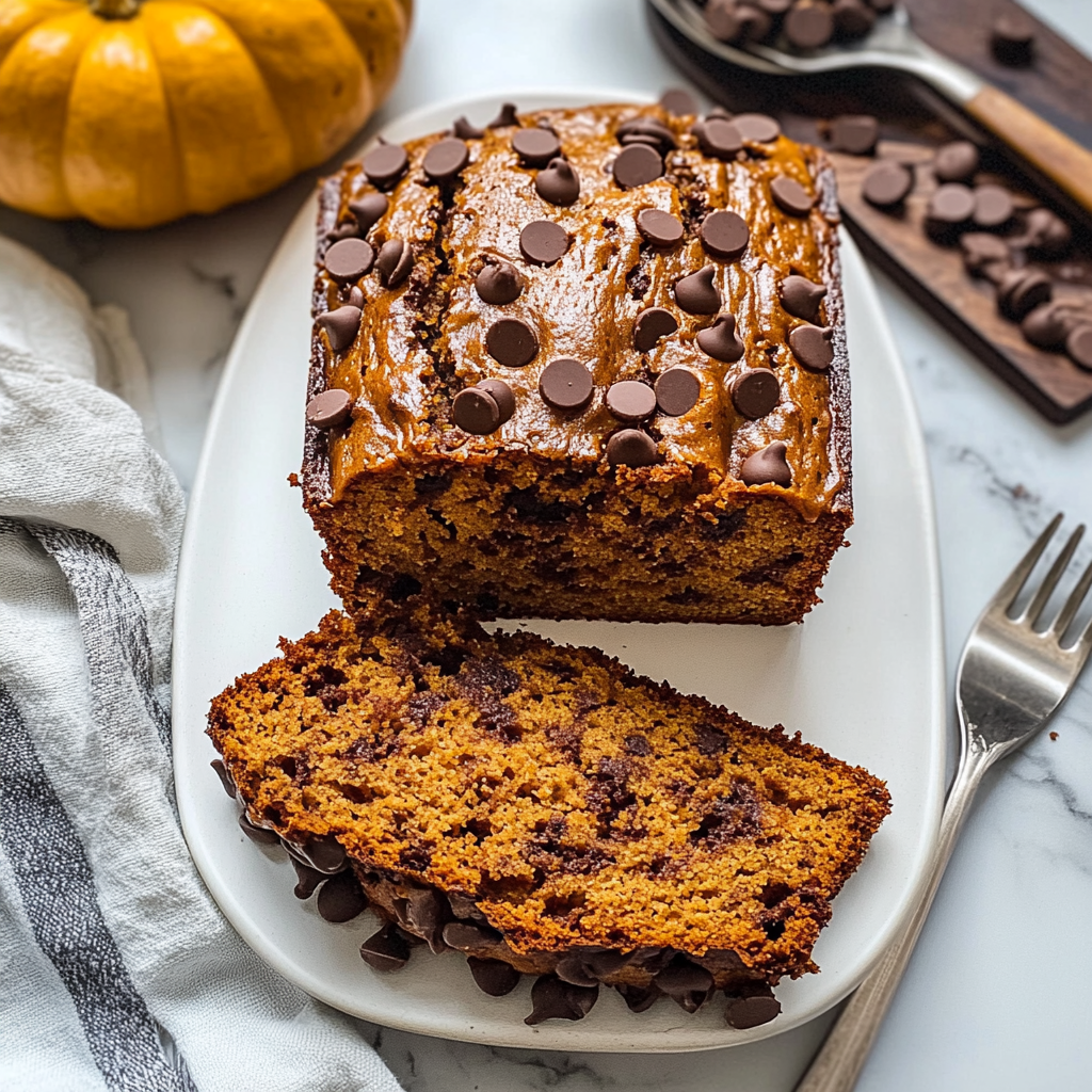 Recipe preparation for Pumpkin Chocolate Chip Bread