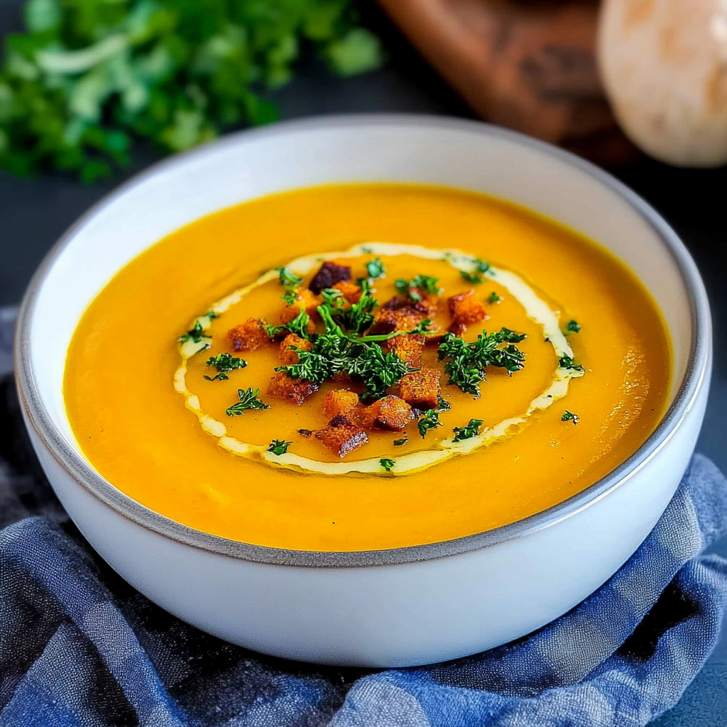 Recipe preparation for Slow Cooker Pumpkin Soup
