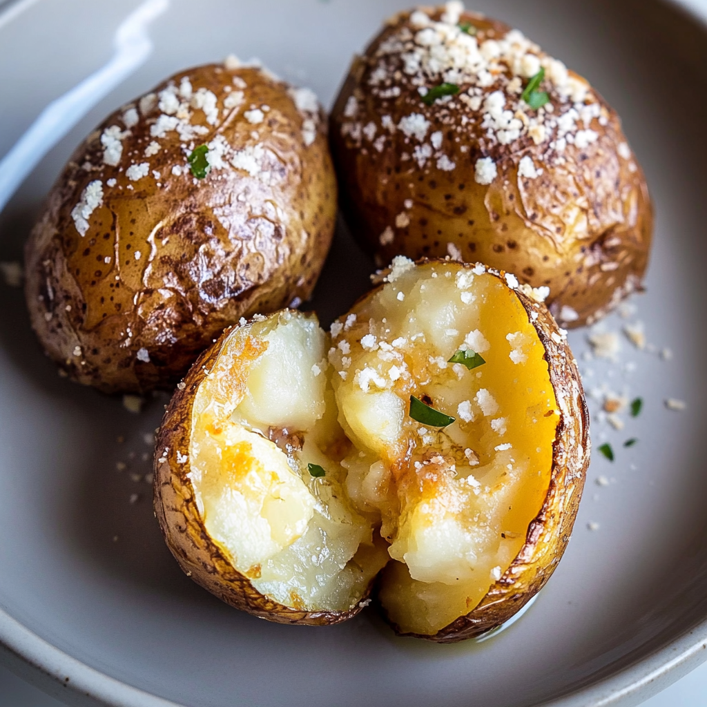 Recipe preparation for Instant Pot Baked Potatoes