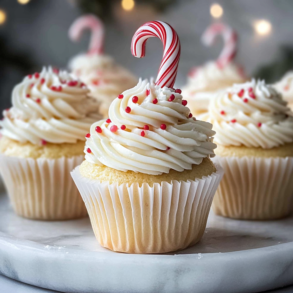 Recipe preparation for white chocolate peppermint Cupcakes