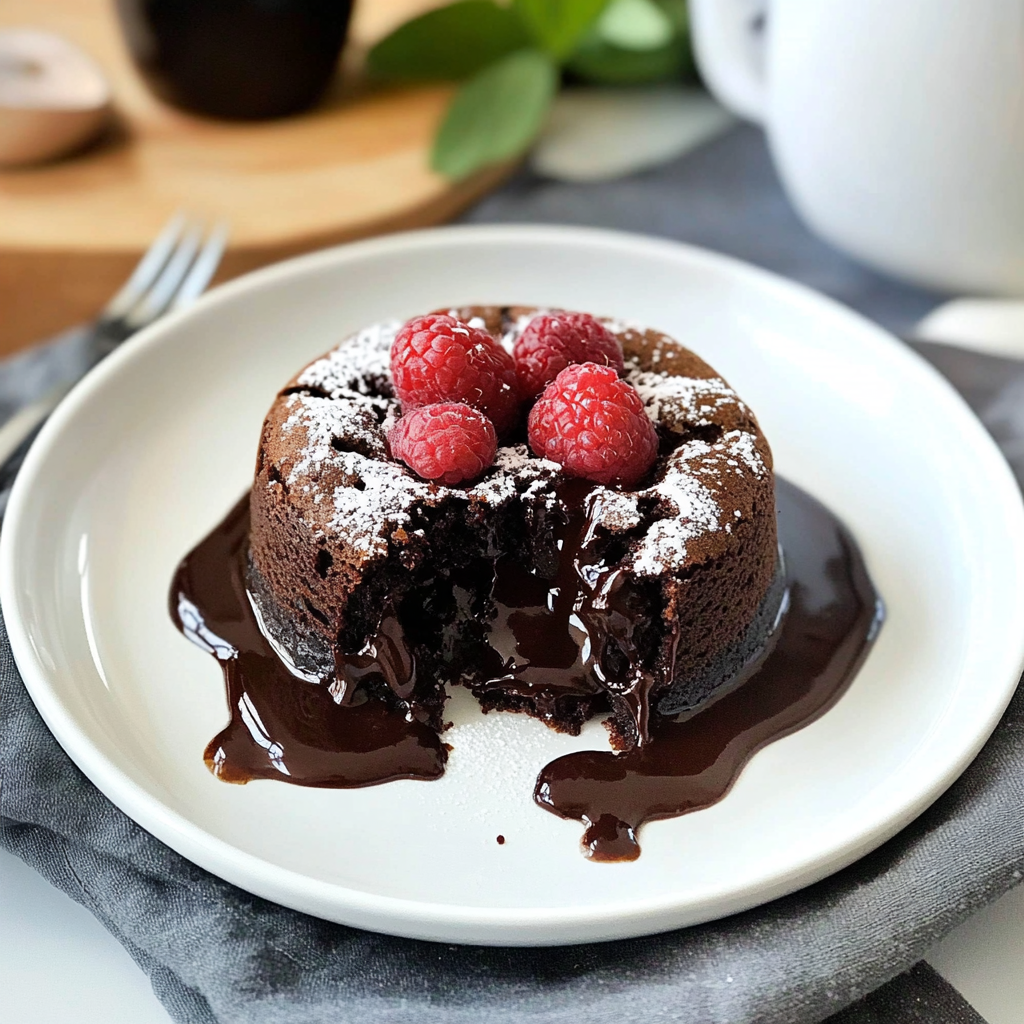 Recipe preparation for Instant Pot Chocolate Lava Cake