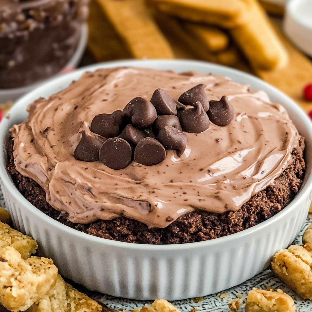 Recipe preparation for brownie batter dip