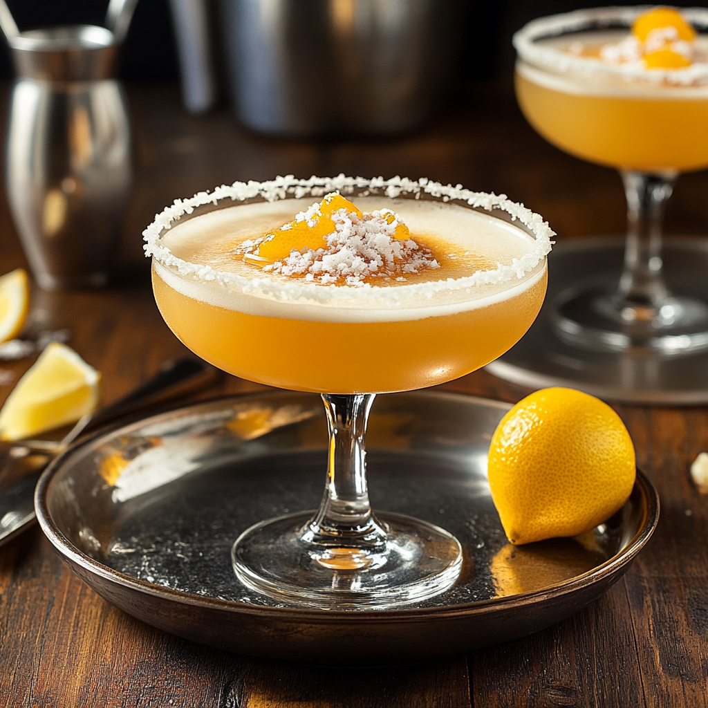 Recipe preparation for Sidecar Drink Recipe