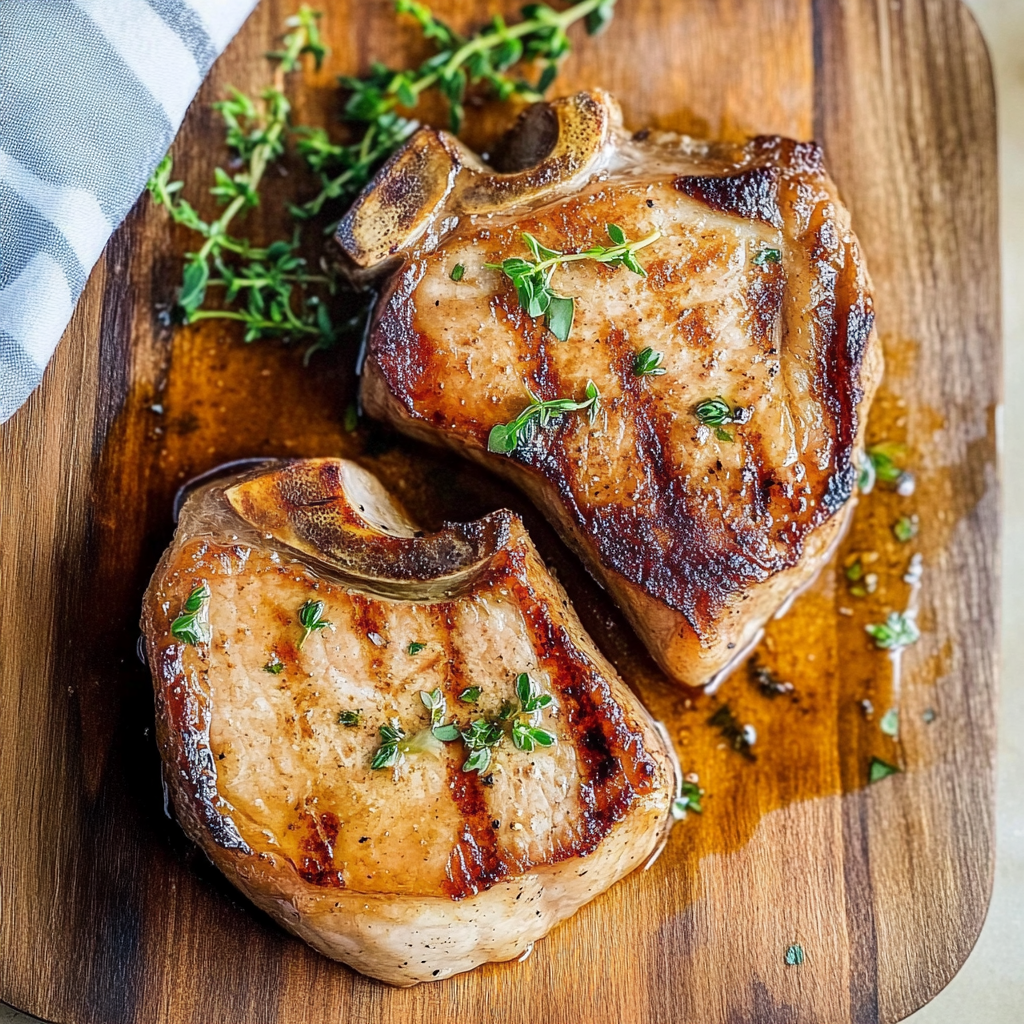 Recipe preparation for Boneless Pork Chop Skillet Dinner