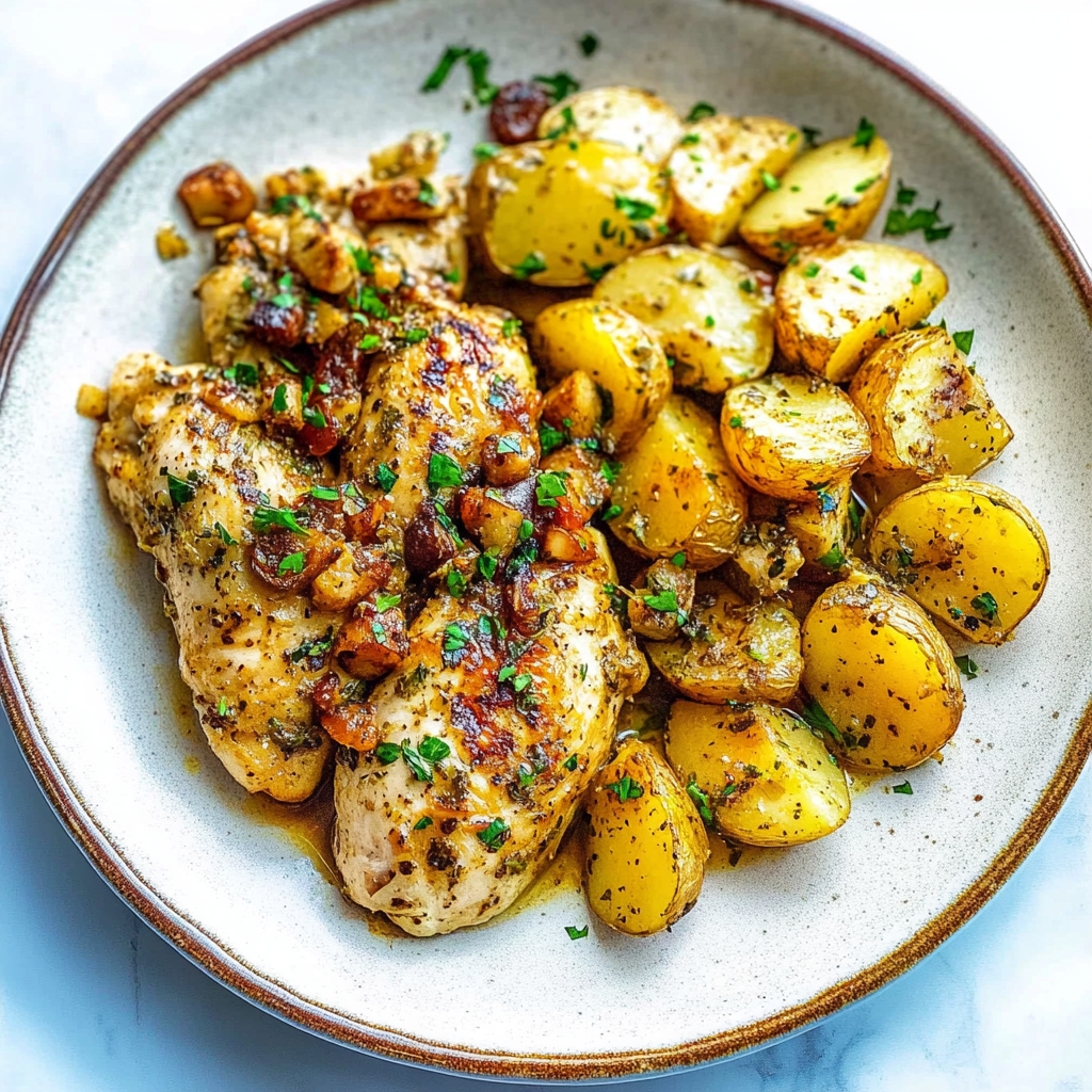 Recipe preparation for Instant Pot Chicken and Potatoes