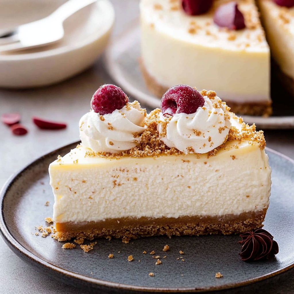 Recipe preparation for Eggnog Cheesecake