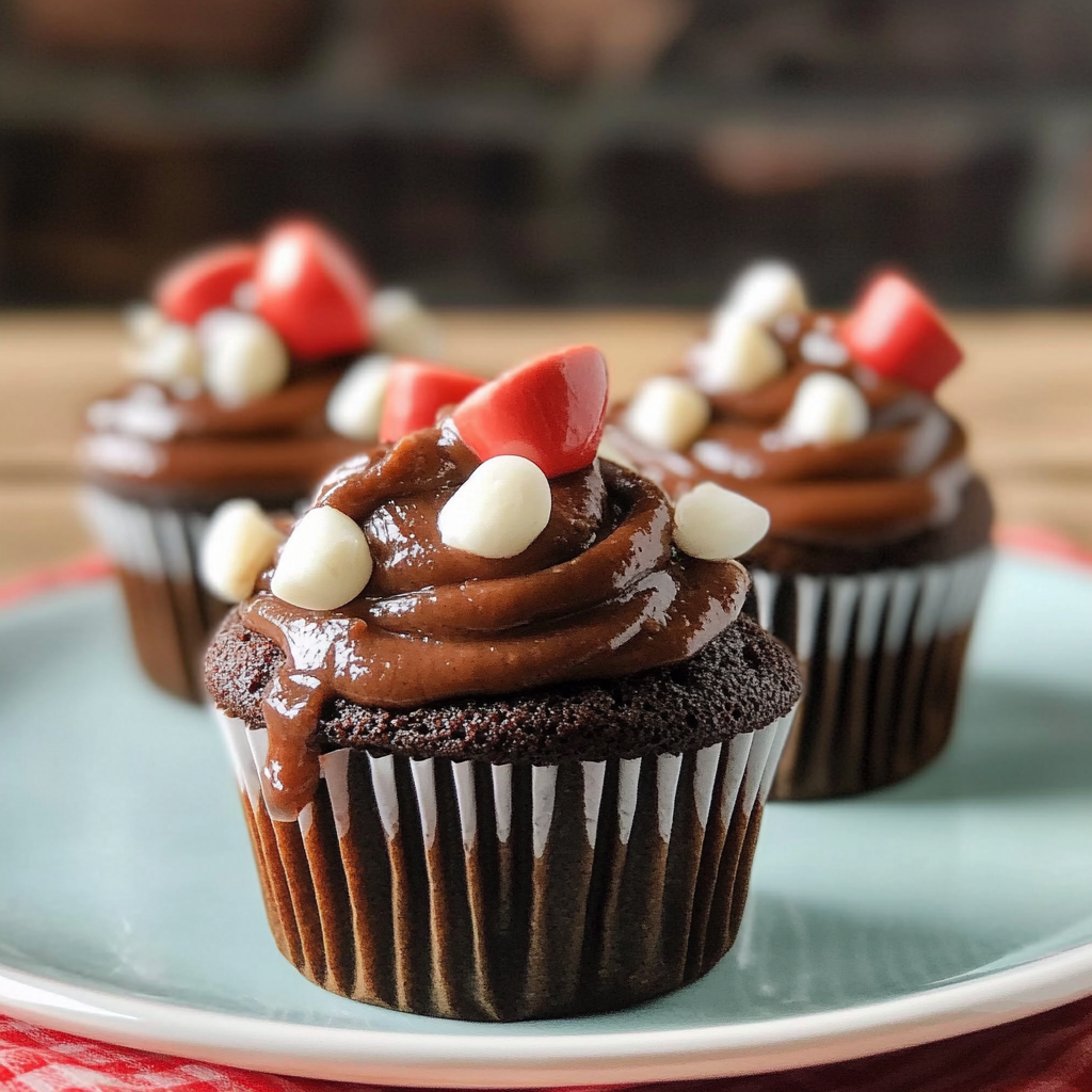 Recipe preparation for Hot Cocoa Cupcake Mugs
