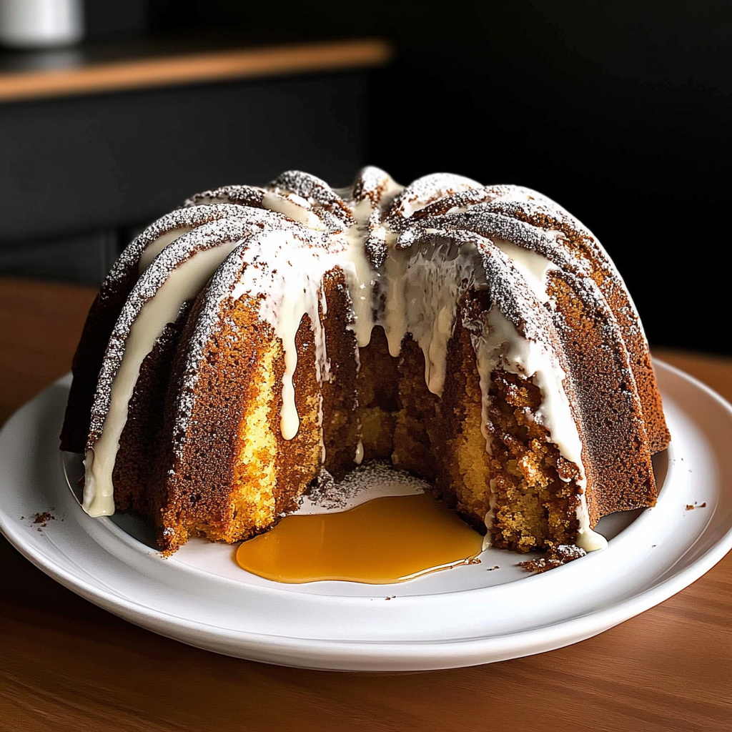 Recipe preparation for Tiramisu Bundt Cake