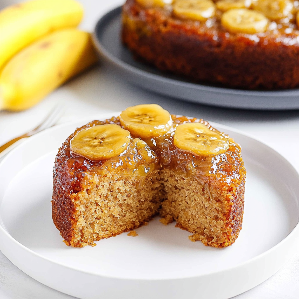 Recipe preparation for Banana Upside Down Cake