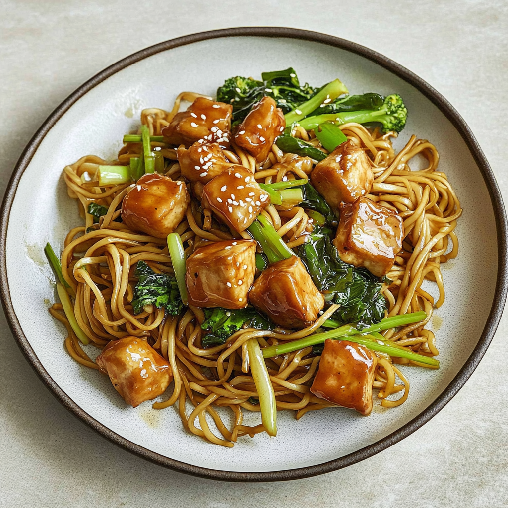 Recipe preparation for Quick Chicken Stir-Fry Noodles