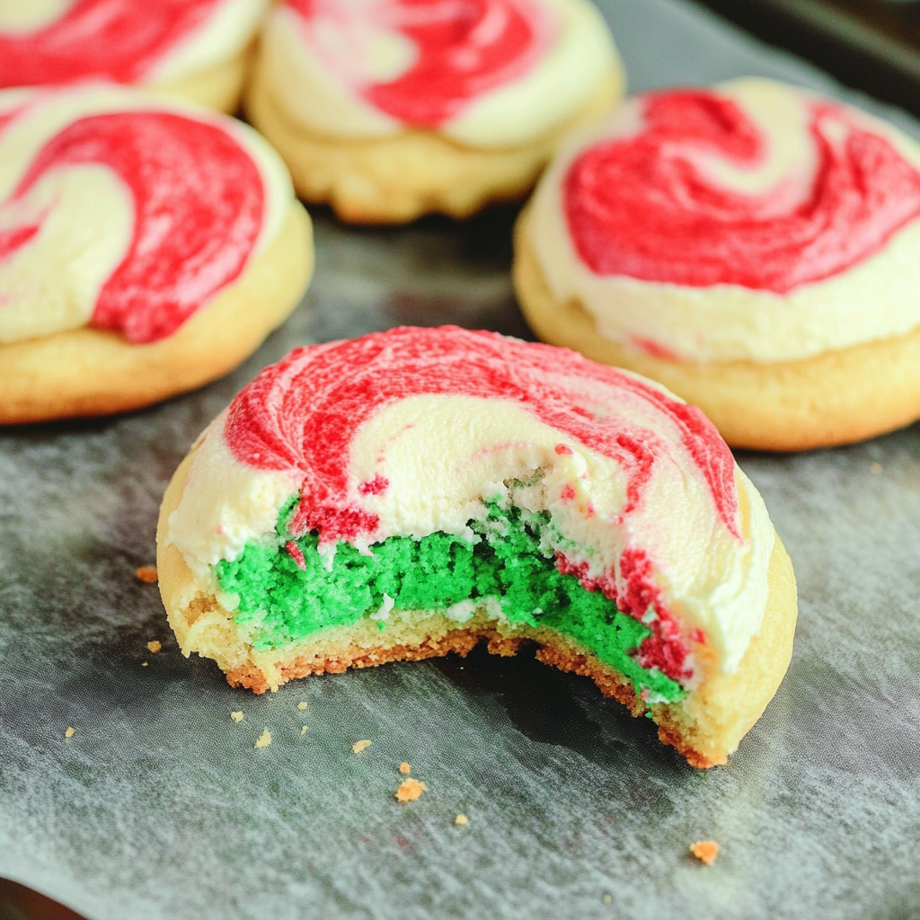 Recipe preparation for christmas cheesecake cookies