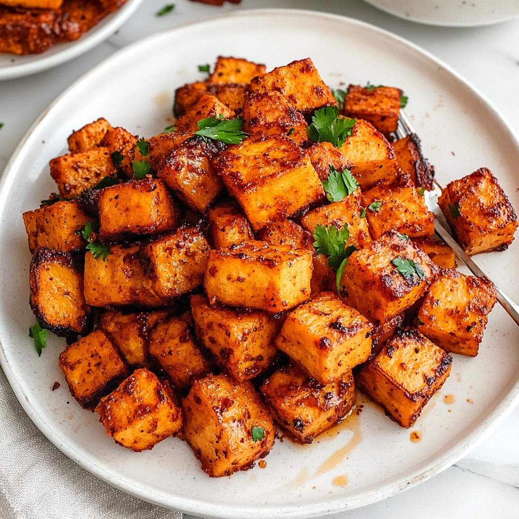 Recipe preparation for crispy roasted sweet potatoes