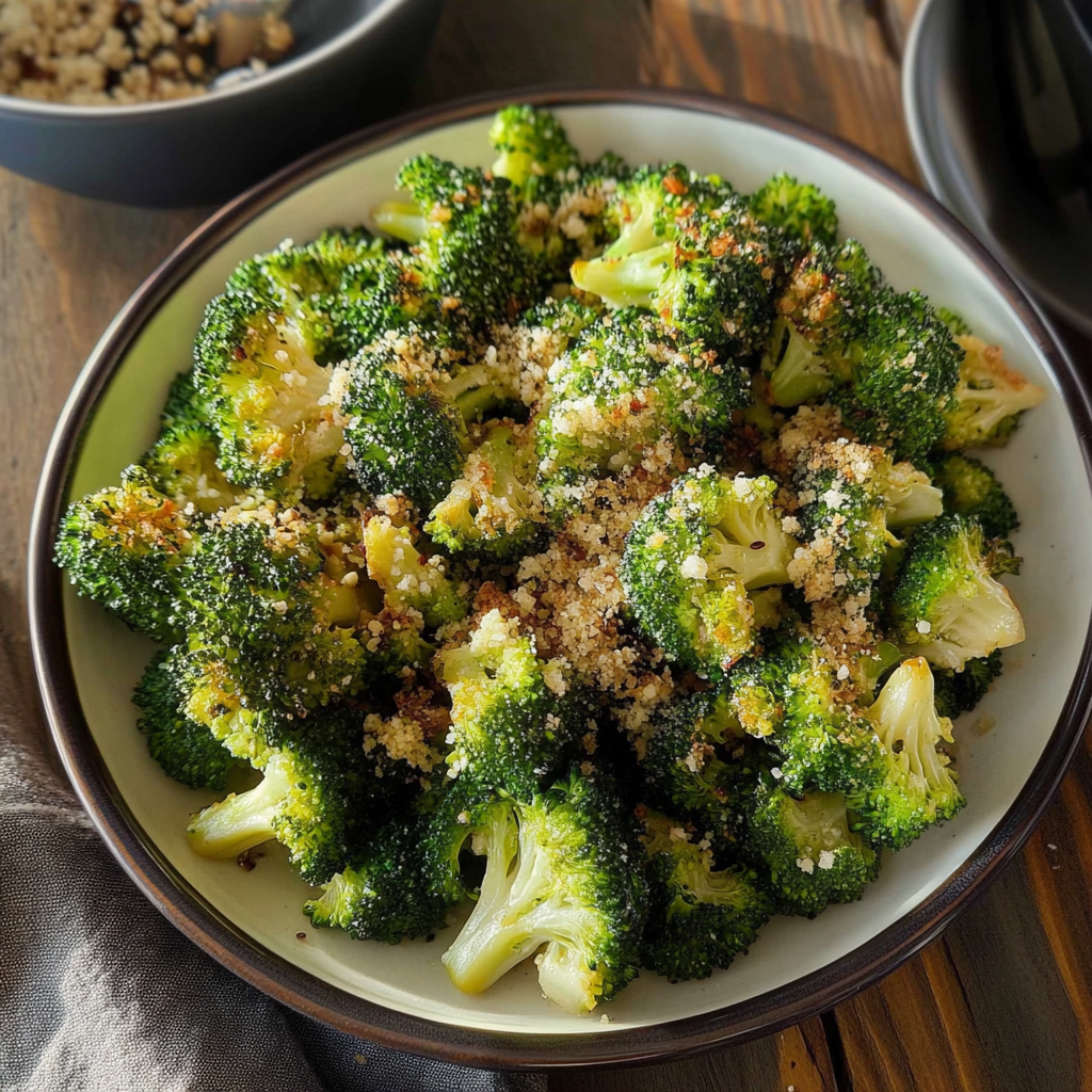 Recipe preparation for Longhorn Garlic Parmesan Broccoli